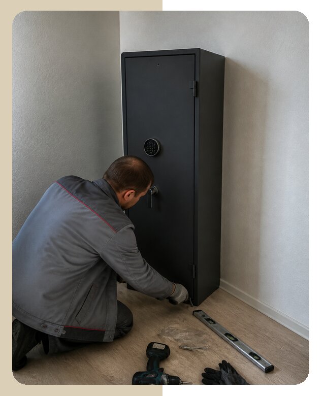 Профессиональная установка оружейного сейфа под ключ в Новороссийске