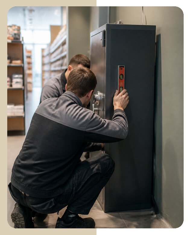 Профессиональная установка сейфа в магазине в Новороссийске